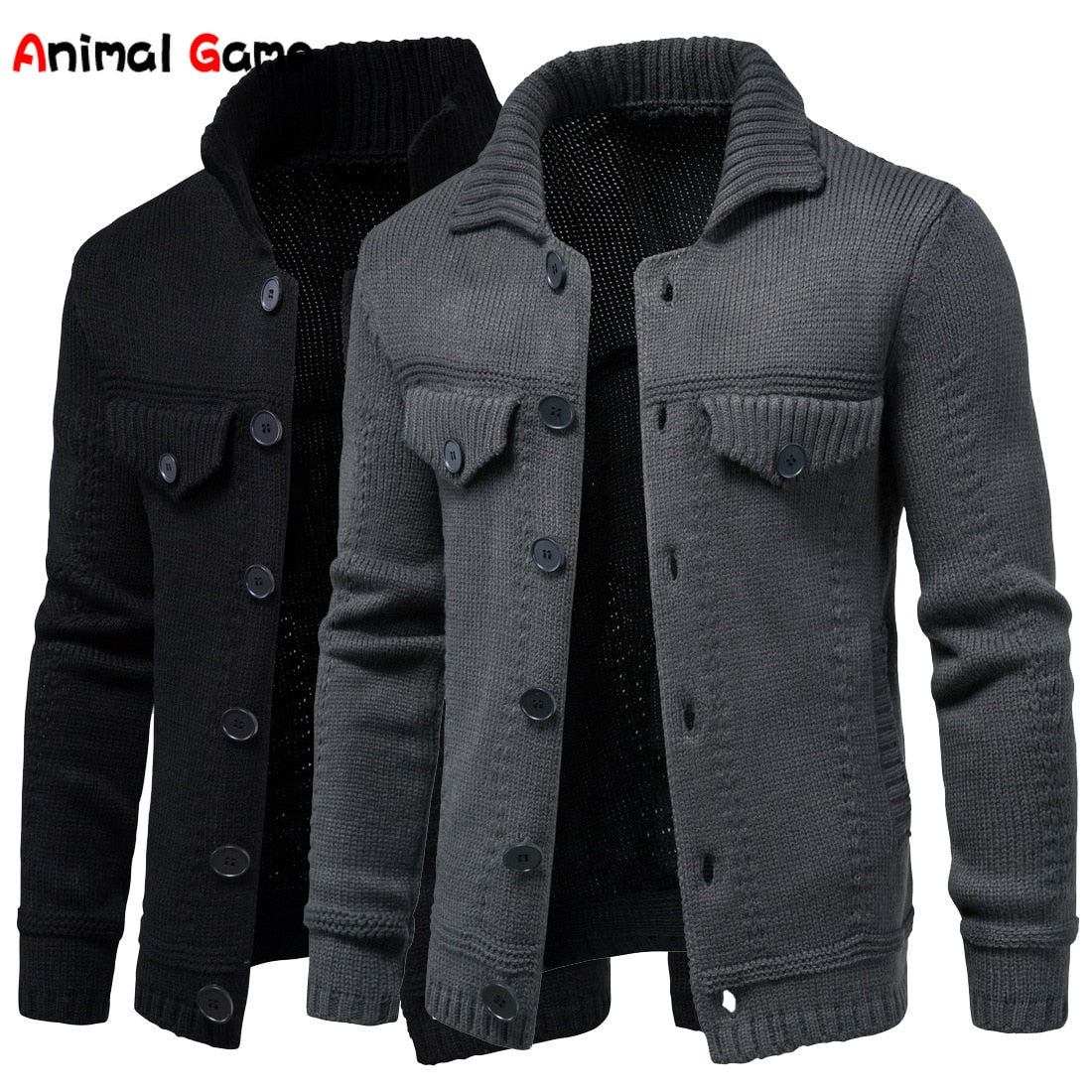 Warm Sweater Oversized Cardigan Men&#39;s Tops for Women Male Oversize Man Knitted  Winter Clothes Jacket  Men Coats