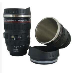 Caneca Térmica de Lentes de Câmera Fotográfica