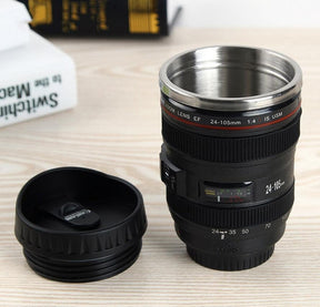 Caneca Térmica de Lentes de Câmera Fotográfica