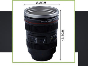 Caneca Térmica de Lentes de Câmera Fotográfica